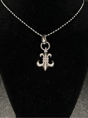 Chrome Hearts Le Flur Big Heavy Pendant Paper Chain Necklace Unisex